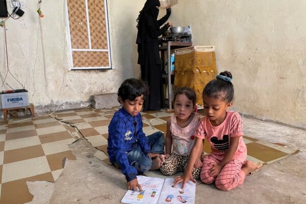 Summer, a 22-year-old mother of four children, fled from Alhakom village of Taiz governorate to Taiz city due to the conflict eruption in 2017.