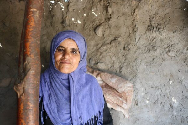 50-year-old Namah struggles to relive herselve due to the lack of an in-home latrines- Taiz Governorate- Yemen&nbsp;