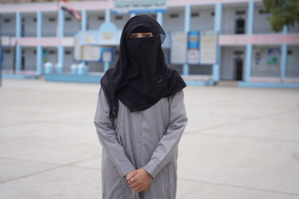 Dunia, a mother of three, is a teacher in one of Yemen's schools. Her school was close to the front lines and was destroyed in the fighting.&nbsp; Dunia and her colleagues, including Ashwaq Abduljalil, worked hard to relocate the students from their damaged school to another nearby school to study in the afternoons so they wouldn't miss out on an education.

&ldquo;Reassuring and comforting young girls in class with the sound of shelling and gunfire going on while I was shaking inside was the hardest thing to do, especially at the beginning of the conflict on the front lines of the city,&rdquo; she says.