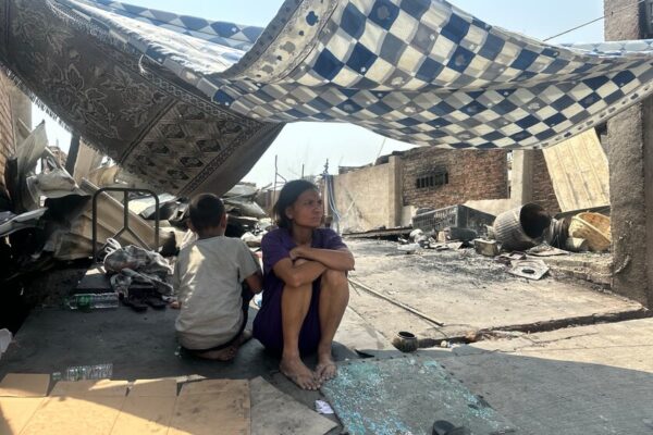 Fired affected community, Mandalay: In Mandalay, where communities were affected by both fire and earthquake, this site is the most vulnerable and the largest among those visited by CARE Myanmar team today 31st March.

Background: On Friday 28 March 2025, a powerful 7.7-magnitude earthquake struck near Mandalay, Myanmar, with tremors felt across the country and as far as Bangkok, Thailand. The photo shows the destruction in Mandalay, Myanmar