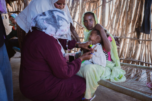 CARE Sudan is supporting community health workers in detecting malnourished children in Kassala.